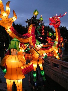 The Moon Festival is celebrated all over the world; this festive picture was taken in Montreal.